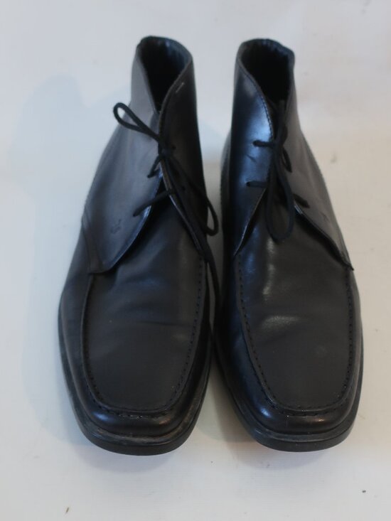 Mens Tod\'s Black Leather Chukka Boots 10.5